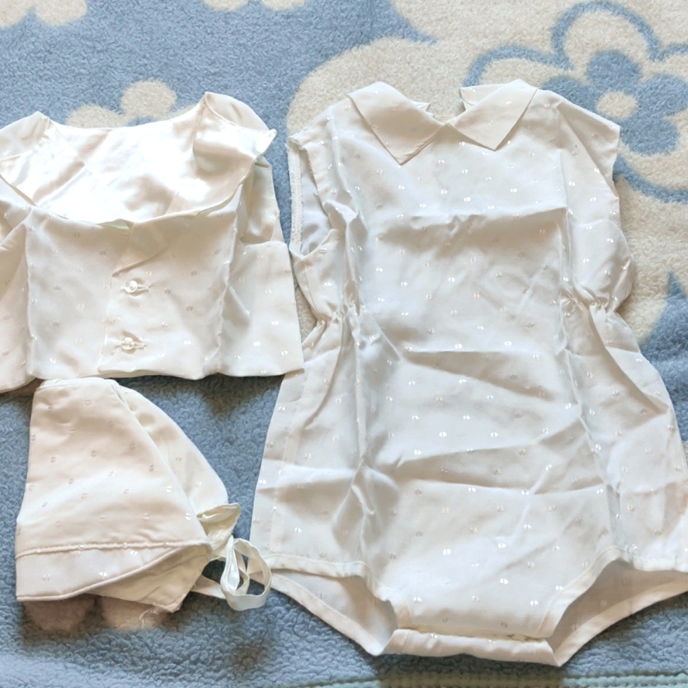Baby Romper W/Vest & Bonnet